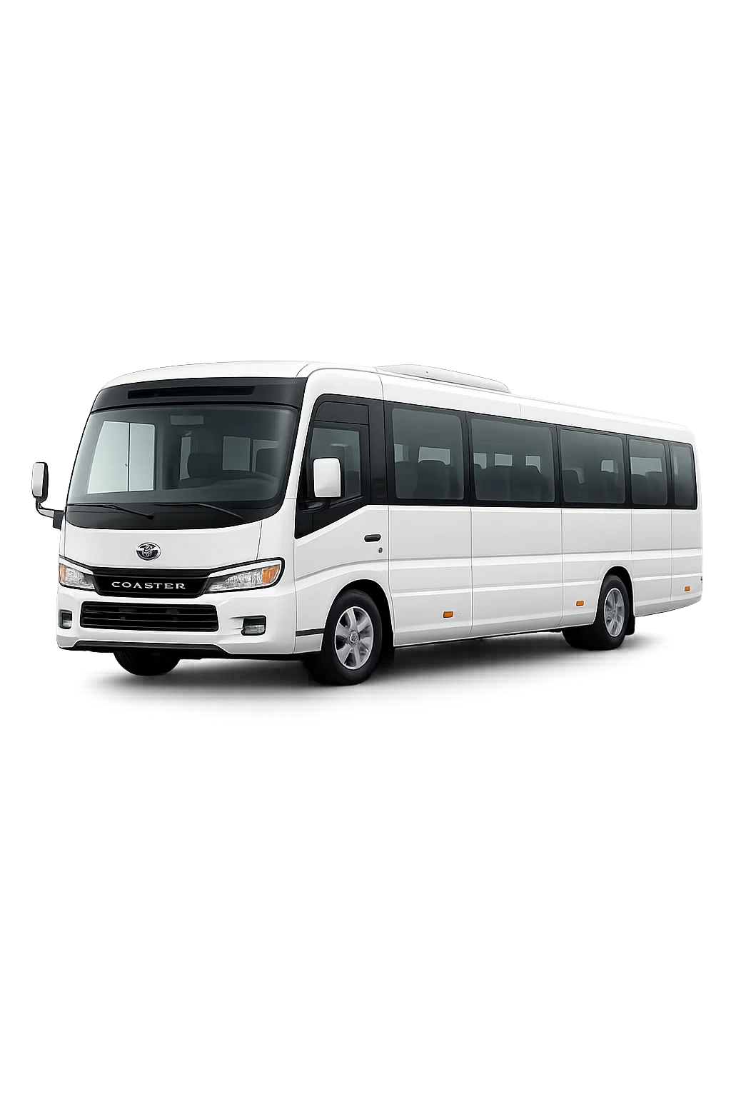 Toyota Coaster 2024 de la flota de Transporte Soba